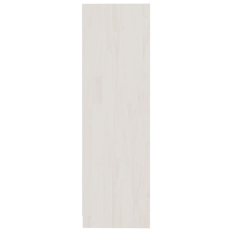 vidaXL Book Cabinet/Room Divider Black 104x33.5x110 cm Solid Pinewood