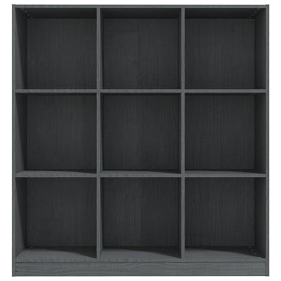 vidaXL Book Cabinet/Room Divider Black 104x33.5x110 cm Solid Pinewood