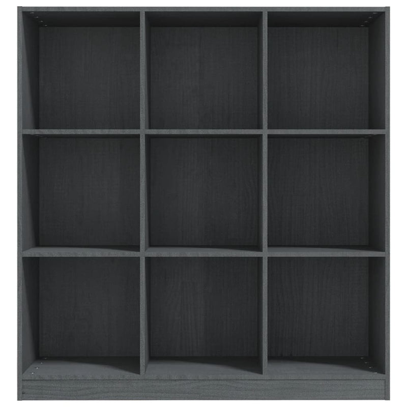 vidaXL Book Cabinet/Room Divider Black 104x33.5x110 cm Solid Pinewood
