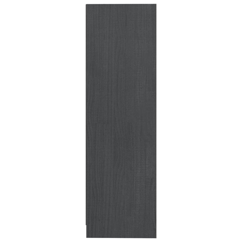 vidaXL Book Cabinet/Room Divider Black 104x33.5x110 cm Solid Pinewood