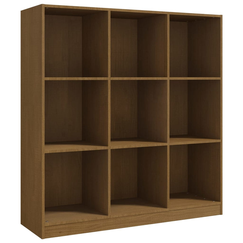 vidaXL Book Cabinet/Room Divider Black 104x33.5x110 cm Solid Pinewood