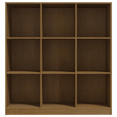 vidaXL Book Cabinet/Room Divider Black 104x33.5x110 cm Solid Pinewood