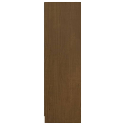 vidaXL Book Cabinet/Room Divider Black 104x33.5x110 cm Solid Pinewood