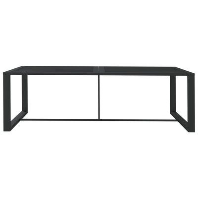 vidaXL Outdoor Dining Table Anthracite 120x60x66 cm Aluminium