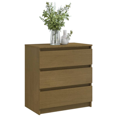 vidaXL Bedside Cabinets 2 pcs White 60x36x64 cm Solid Pinewood