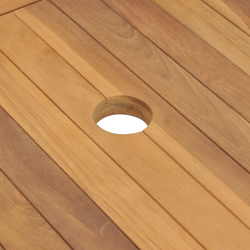 vidaXL Bathroom Vanity Cabinet with 3 Baskets Solid Wood Teak 132x45x75 cm