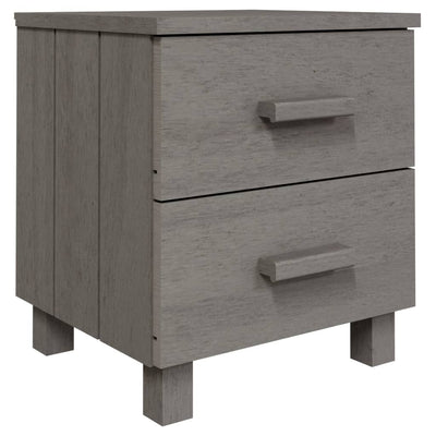 vidaXL Bedside Cabinet "HAMAR" White 40x35x44.5 cm Solid Pinewood