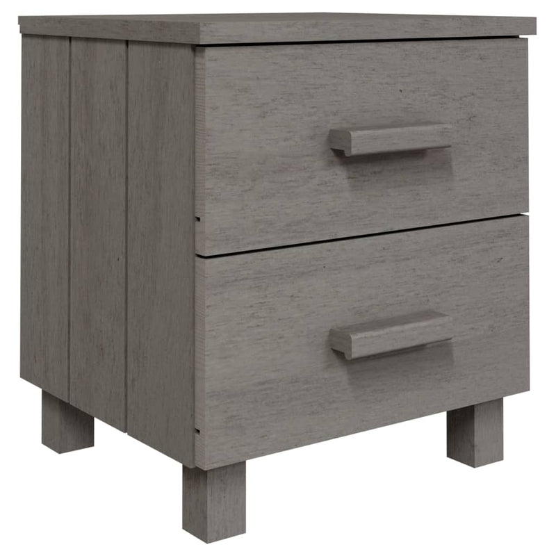vidaXL Bedside Cabinet "HAMAR" White 40x35x44.5 cm Solid Pinewood