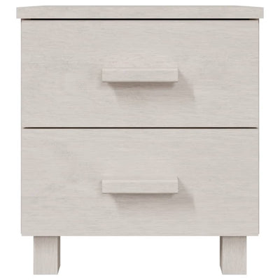 vidaXL Bedside Cabinets"HAMAR"2 pcs White 40x35x44.5 cm Solid Wood