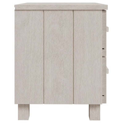 vidaXL Bedside Cabinets"HAMAR"2 pcs White 40x35x44.5 cm Solid Wood