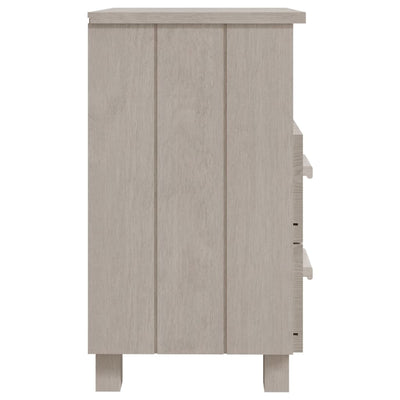 vidaXL Bedside Cabinet "HAMAR" White 40x35x62 cm Solid Wood Pine