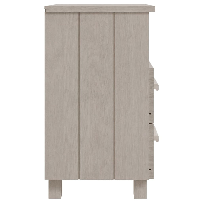 vidaXL Bedside Cabinet "HAMAR" White 40x35x62 cm Solid Wood Pine