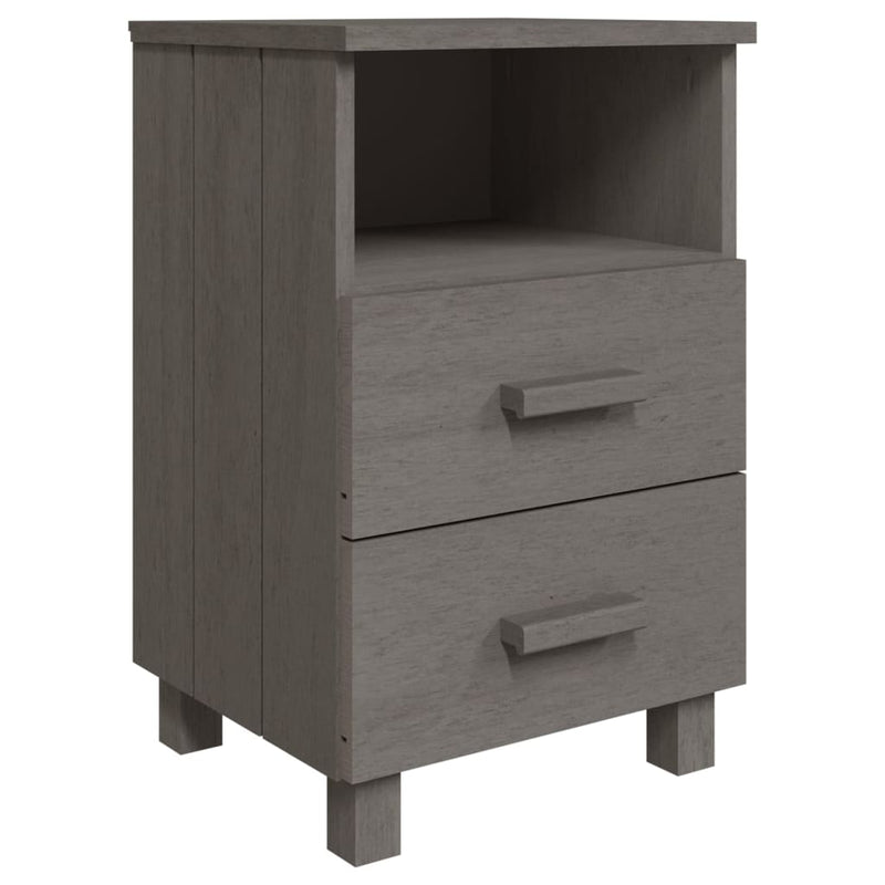 vidaXL Bedside Cabinet "HAMAR" White 40x35x62 cm Solid Wood Pine