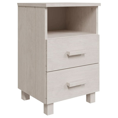 vidaXL Bedside Cabinets"HAMAR"2 pcs White 40x35x62 cm Solid Wood