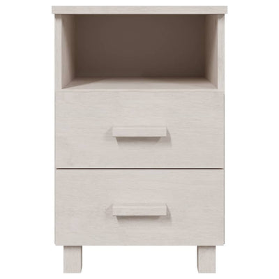 vidaXL Bedside Cabinets"HAMAR"2 pcs White 40x35x62 cm Solid Wood