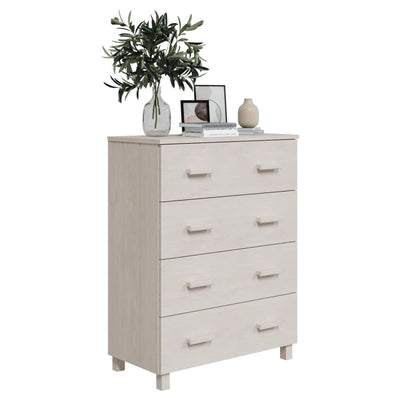 vidaXL Sideboard HAMAR White 79x40x103.5 cm Solid Wood Pine