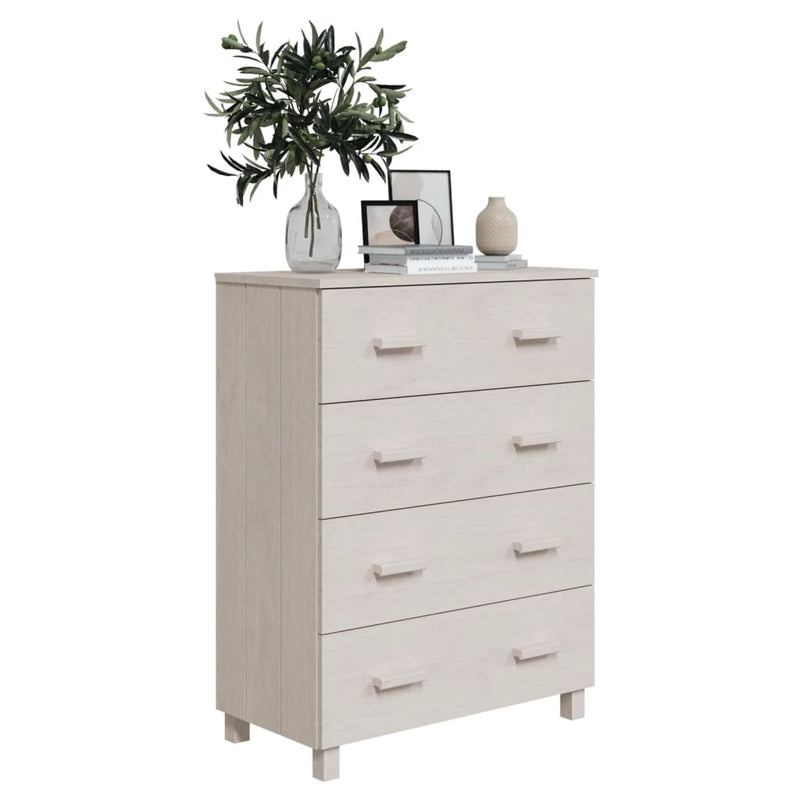 vidaXL Sideboard HAMAR White 79x40x103.5 cm Solid Wood Pine