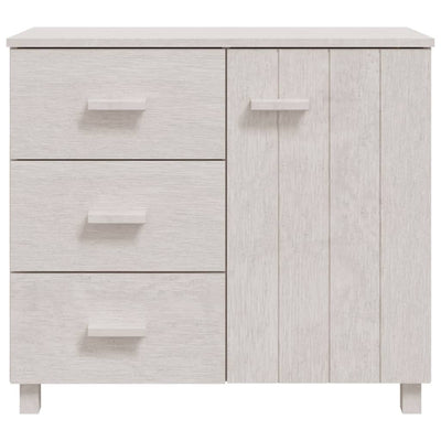 vidaXL Sideboard "HAMAR" White 90x40x80 cm Solid Pinewood