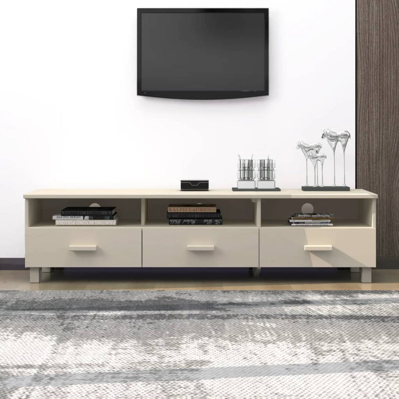 vidaXL TV Cabinet "HAMAR" Honey Brown 158x40x40 cm Solid Wood Pine