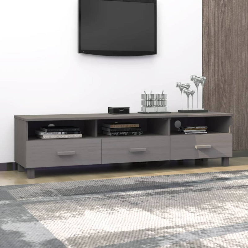 vidaXL TV Cabinet "HAMAR" Honey Brown 158x40x40 cm Solid Wood Pine