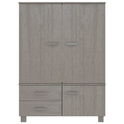 vidaXL Wardrobe "HAMAR" White  99x45x137 cm Solid Wood Pine