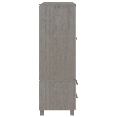 vidaXL Wardrobe "HAMAR" White  99x45x137 cm Solid Wood Pine