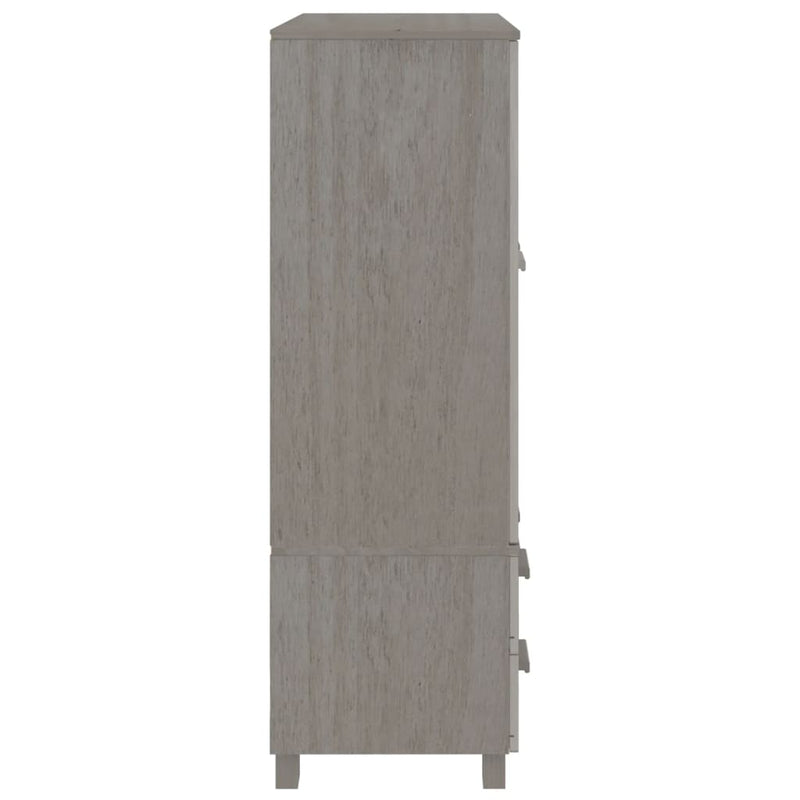 vidaXL Wardrobe "HAMAR" White  99x45x137 cm Solid Wood Pine