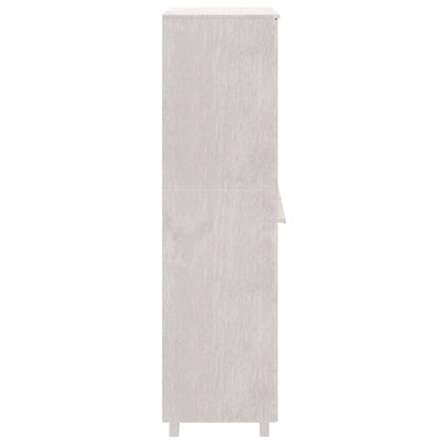 vidaXL Wardrobe "HAMAR" White 89x50x180 cm Solid Wood Pine