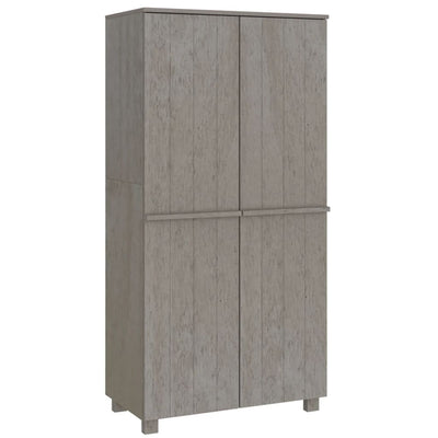 vidaXL Wardrobe "HAMAR" White 89x50x180 cm Solid Wood Pine