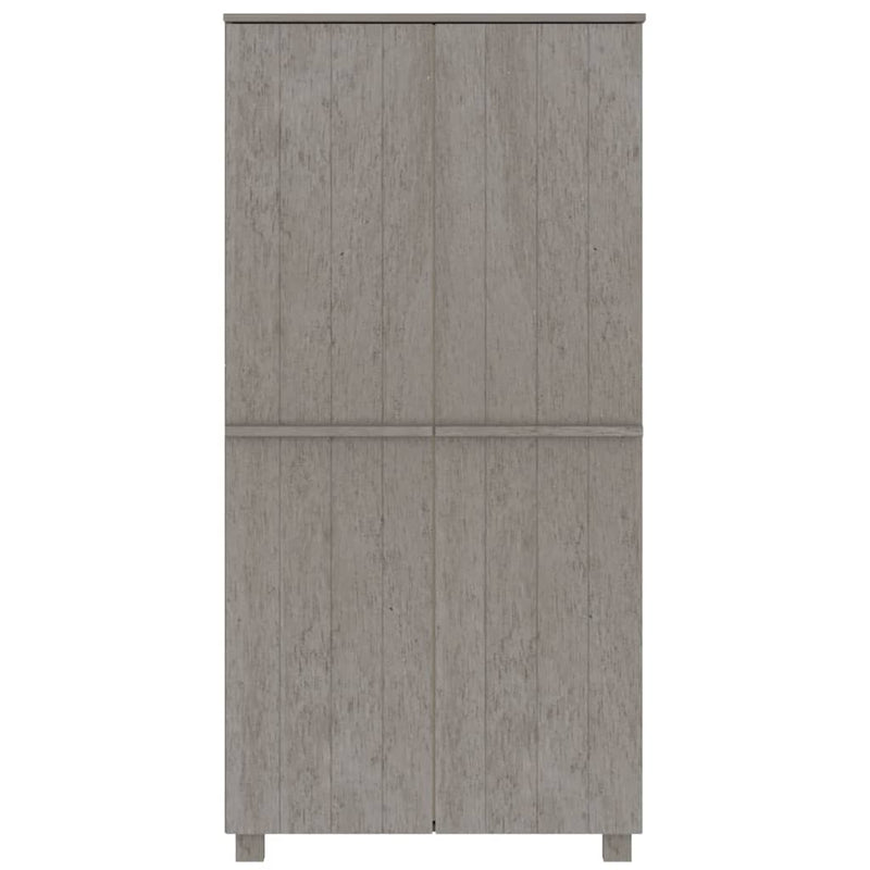 vidaXL Wardrobe "HAMAR" White 89x50x180 cm Solid Wood Pine