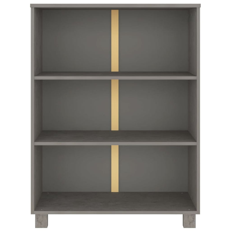 vidaXL Book Cabinet "HAMAR" White  85x35x112 cm Solid Wood Pine