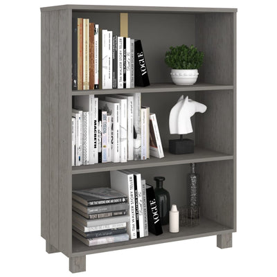 vidaXL Book Cabinet "HAMAR" White  85x35x112 cm Solid Wood Pine