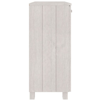 vidaXL Sideboard "HAMAR" White 85x35x80 cm Solid Wood Pine
