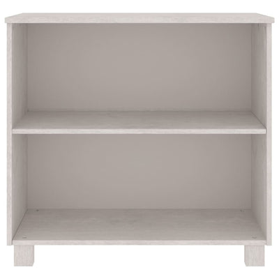 vidaXL Sideboard "HAMAR" Dark Grey 85x35x80 cm Solid Wood Pine