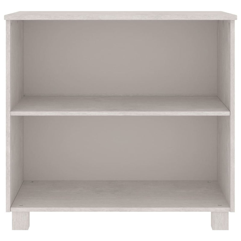 vidaXL Sideboard "HAMAR" Dark Grey 85x35x80 cm Solid Wood Pine