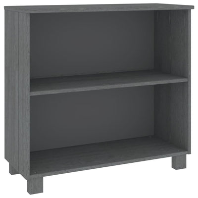 vidaXL Sideboard "HAMAR" Dark Grey 85x35x80 cm Solid Wood Pine