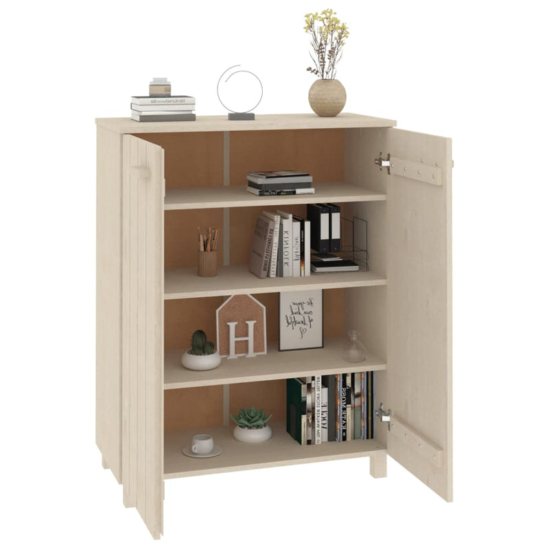 vidaXL Shoe Cabinet "HAMAR" Honey Brown 85x40x108 cm Solid Wood Pine