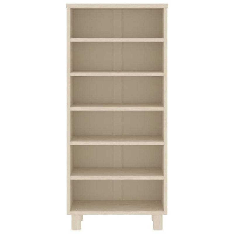 vidaXL CD Cabinet "HAMAR" Honey Brown 45x18x100 cm Solid Wood Pine