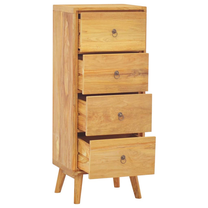 vidaXL Chest of Drawers 40x30x100 cm Solid Wood Teak