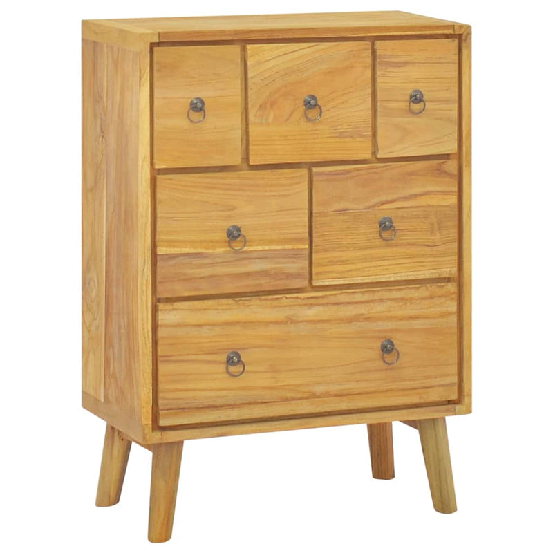 vidaXL Chest of Drawers 56x30x80 cm Solid Wood Teak