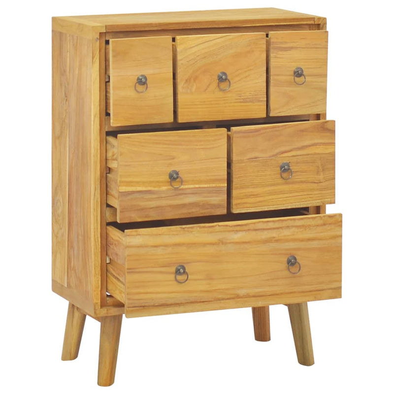vidaXL Chest of Drawers 56x30x80 cm Solid Wood Teak