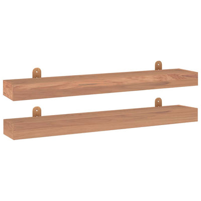vidaXL Wall Shelves 2 pcs 40x15x4 cm Solid Wood Teak