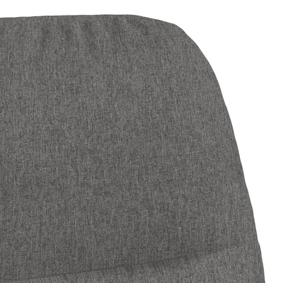 vidaXL Rocking Chair Light Grey Fabric