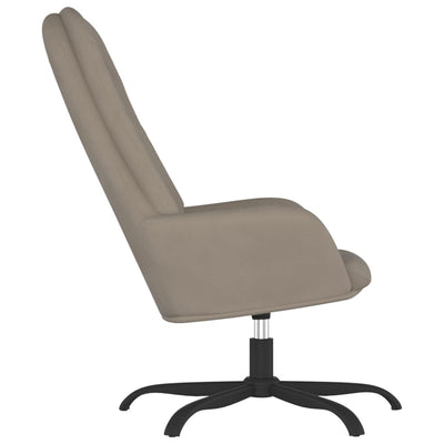 vidaXL Relaxing Chair Light Grey Velvet