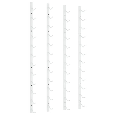 vidaXL Wall Mounted Wine Rack for 12 Bottles Gold Iron