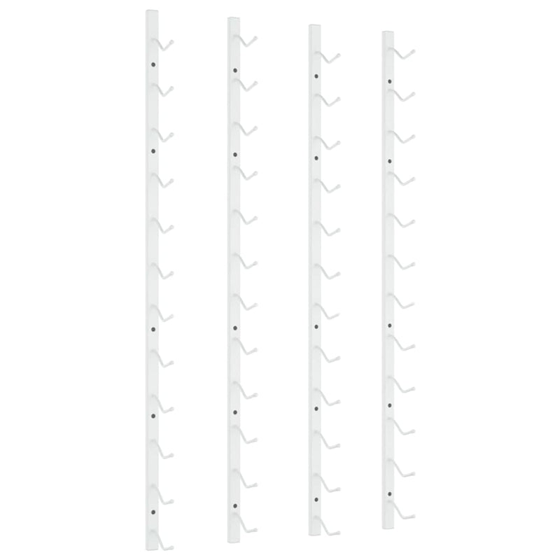 vidaXL Wall Mounted Wine Rack for 12 Bottles Gold Iron