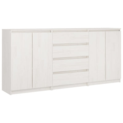 vidaXL Side Cabinets 3 pcs Solid Pinewood