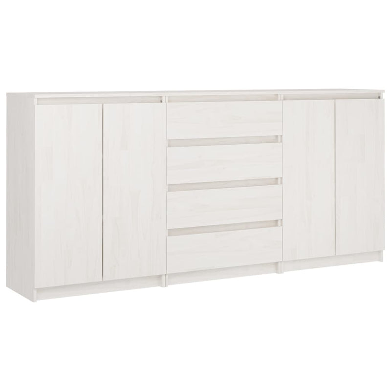 vidaXL Side Cabinets 3 pcs Solid Pinewood