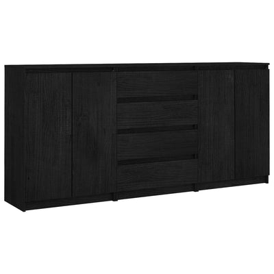 vidaXL Side Cabinets 3 pcs Solid Pinewood