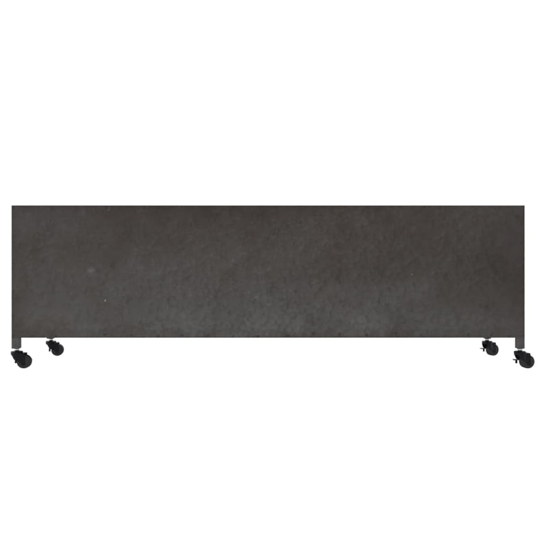 vidaXL TV Cabinet Silver 110x30x40 cm Iron